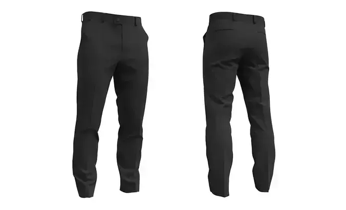 Mens Classic Pants - Marvelous Designer  3D model