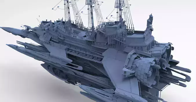 Sci-Fi Captain Blood Ship 