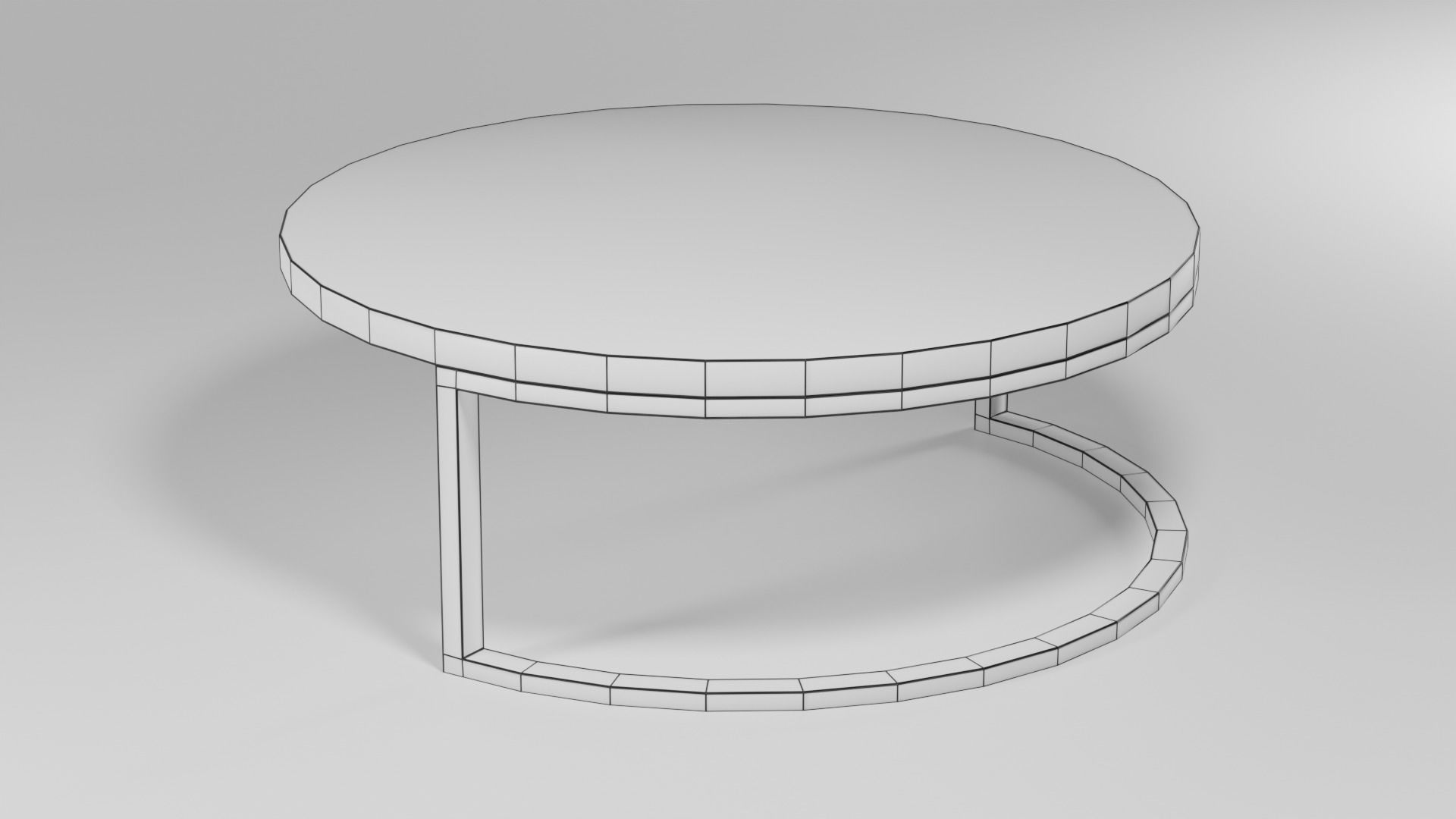 Wooden Coffee Tables Low-poly 3D Collection Low-poly 3D model_12