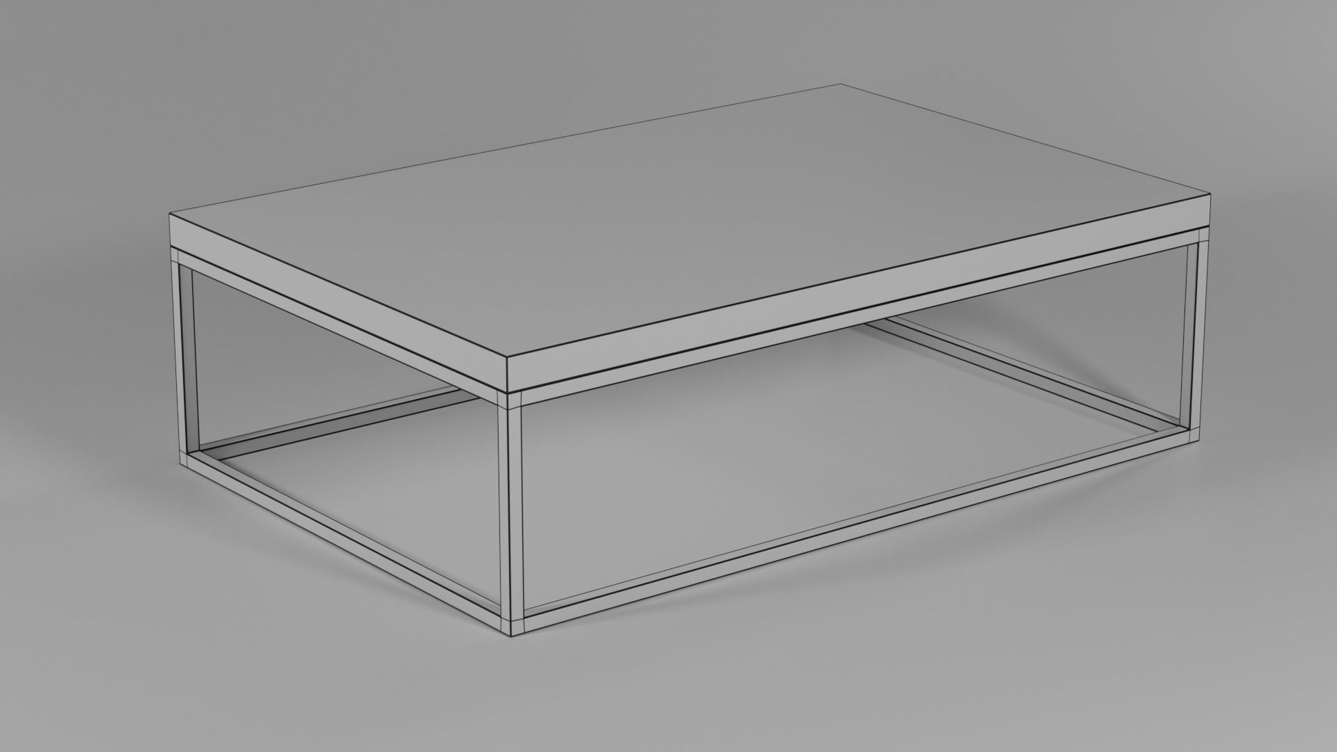 Wooden Coffee Tables Low-poly 3D Collection Low-poly 3D model_6