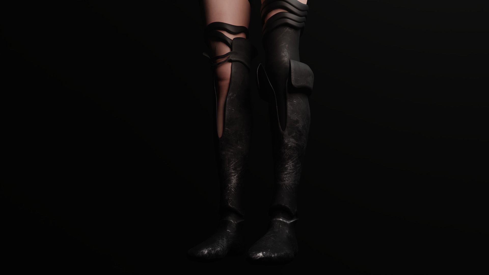 Medieval Fantasy Female - Rogue Low-poly 3D model_6