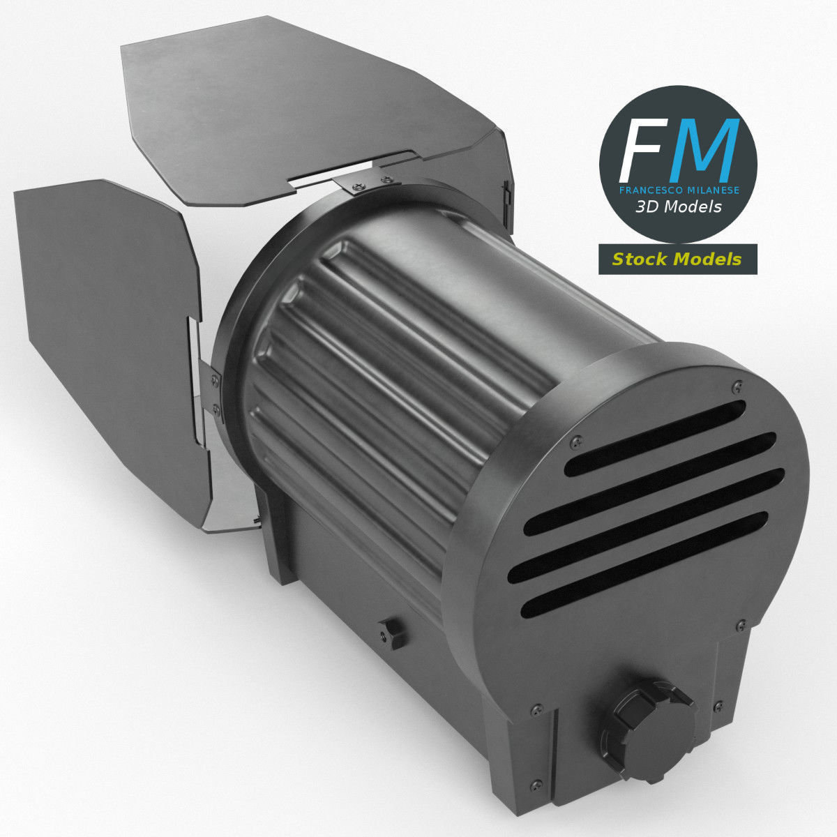 Stage light 1 3D model_2