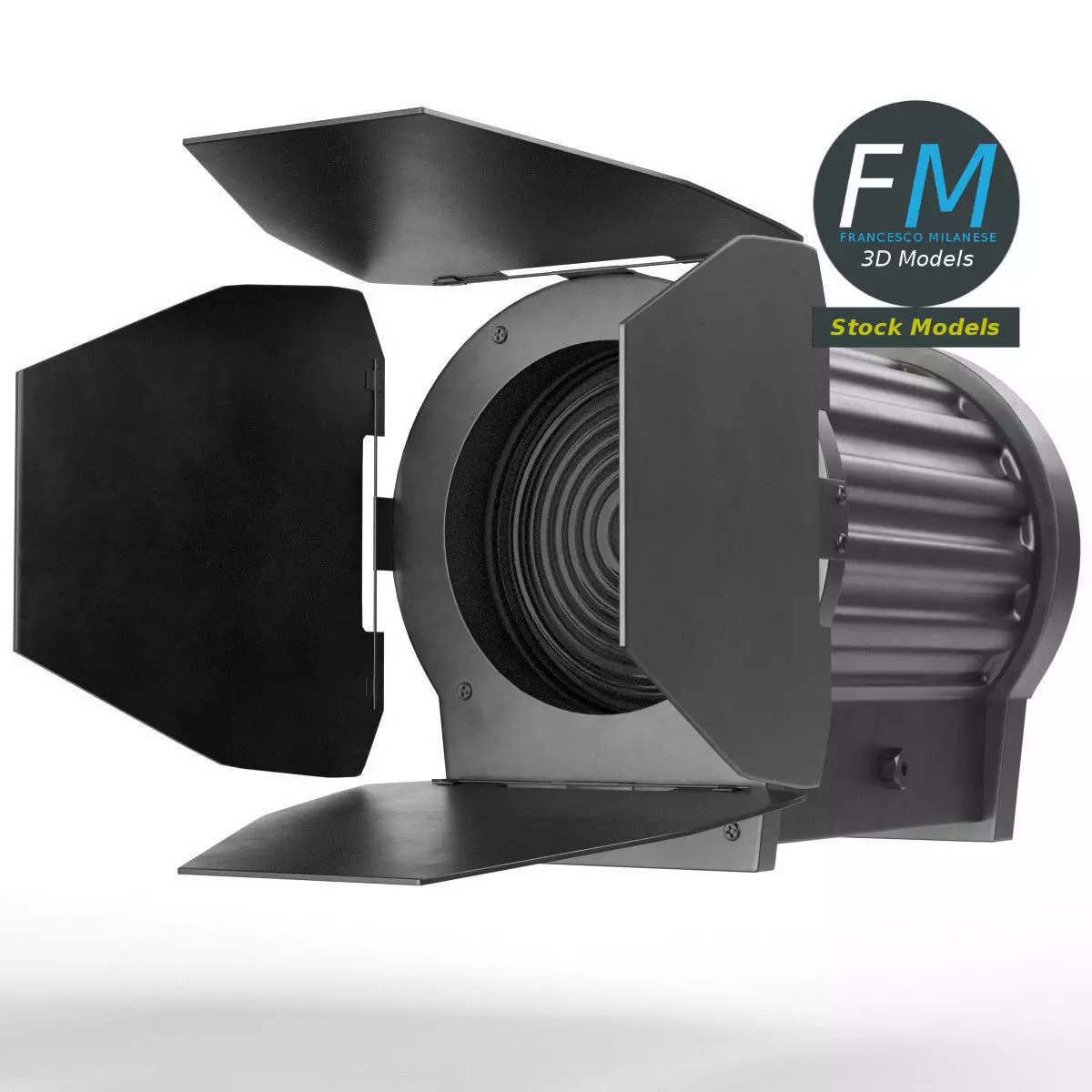 Stage light 1 3D model_0