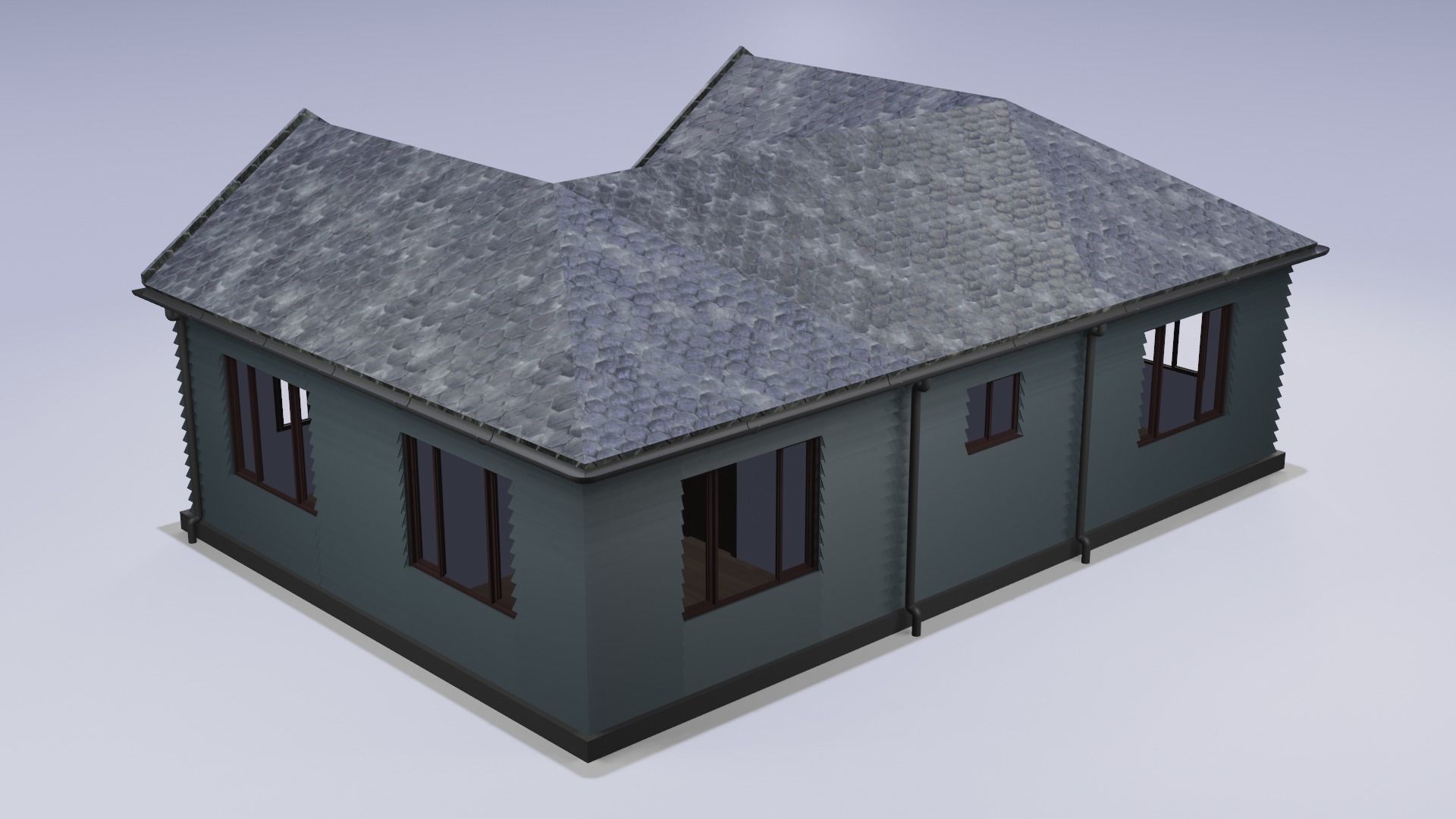 Free House 3D Model Free 3D model_3