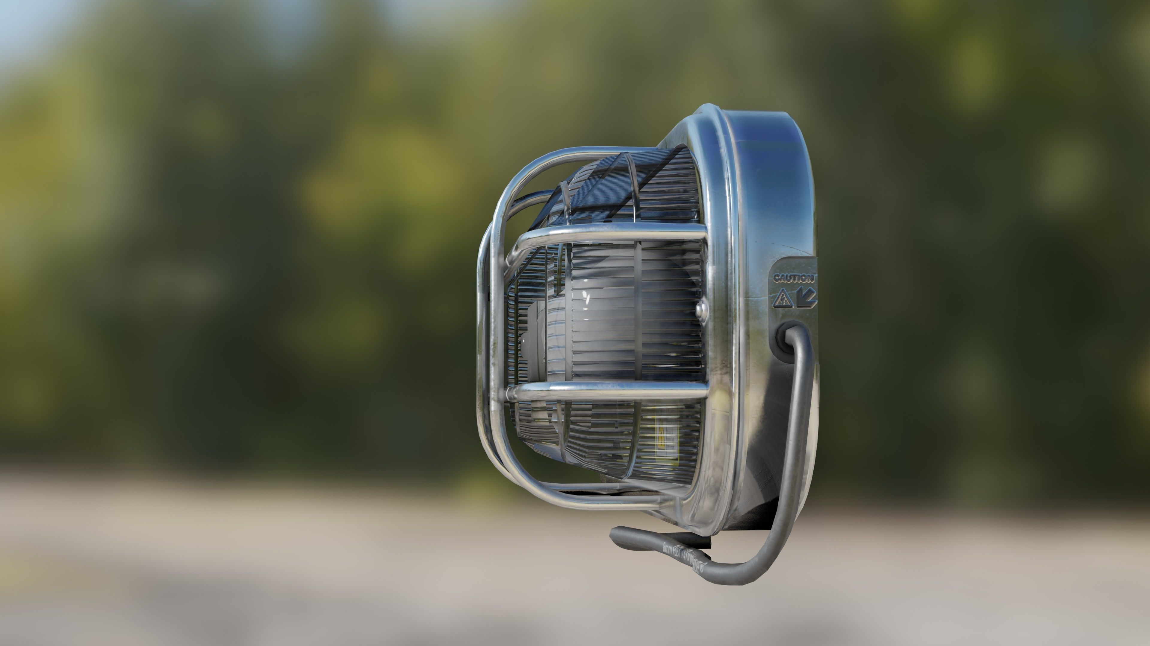 Waterproof Outdoor Wall Light Lamp Low-poly 3D model_23