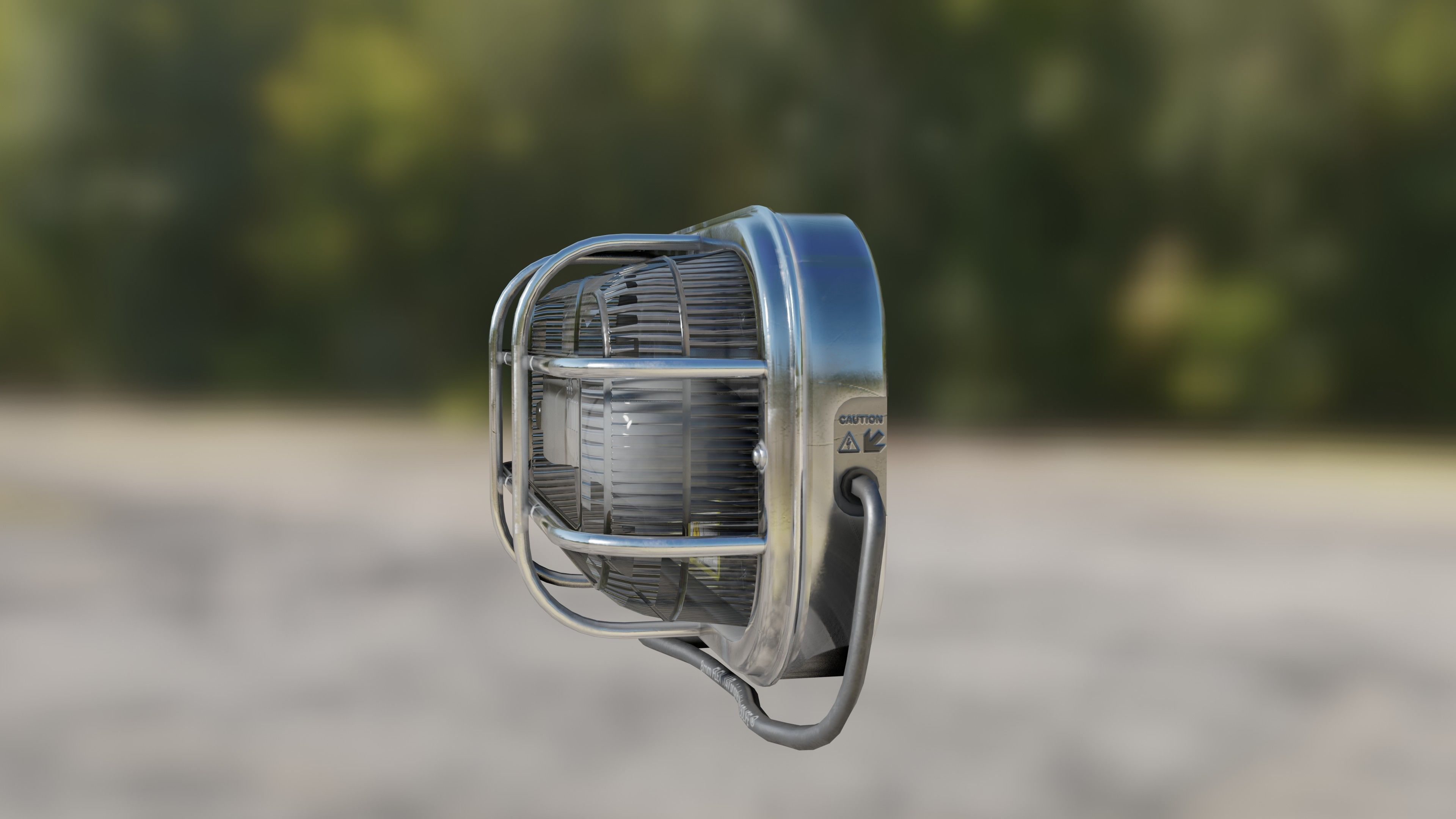 Waterproof Outdoor Wall Light Lamp Low-poly 3D model_21