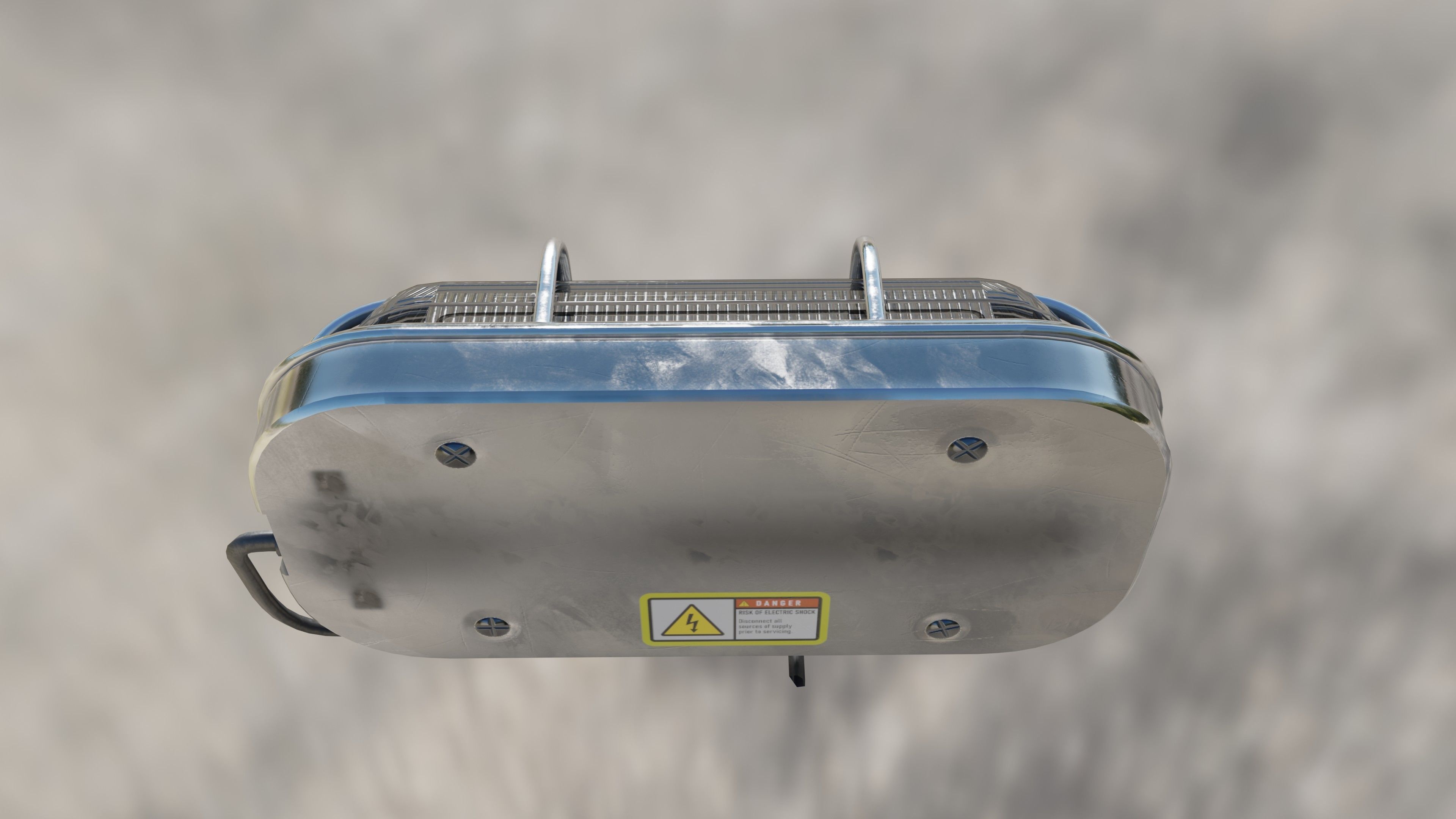 Waterproof Outdoor Wall Light Lamp Low-poly 3D model_6