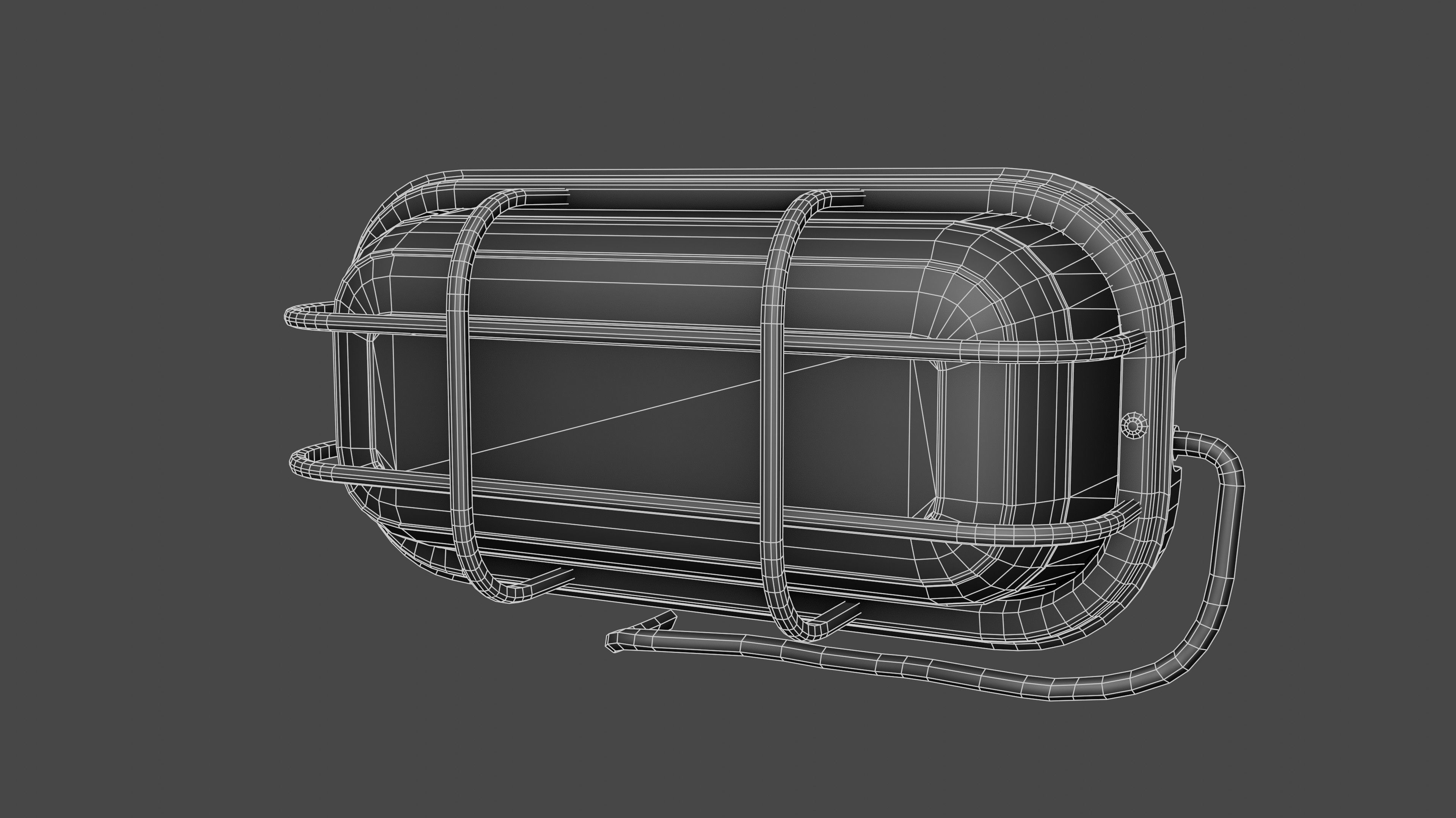 Waterproof Outdoor Wall Light Lamp Low-poly 3D model_25