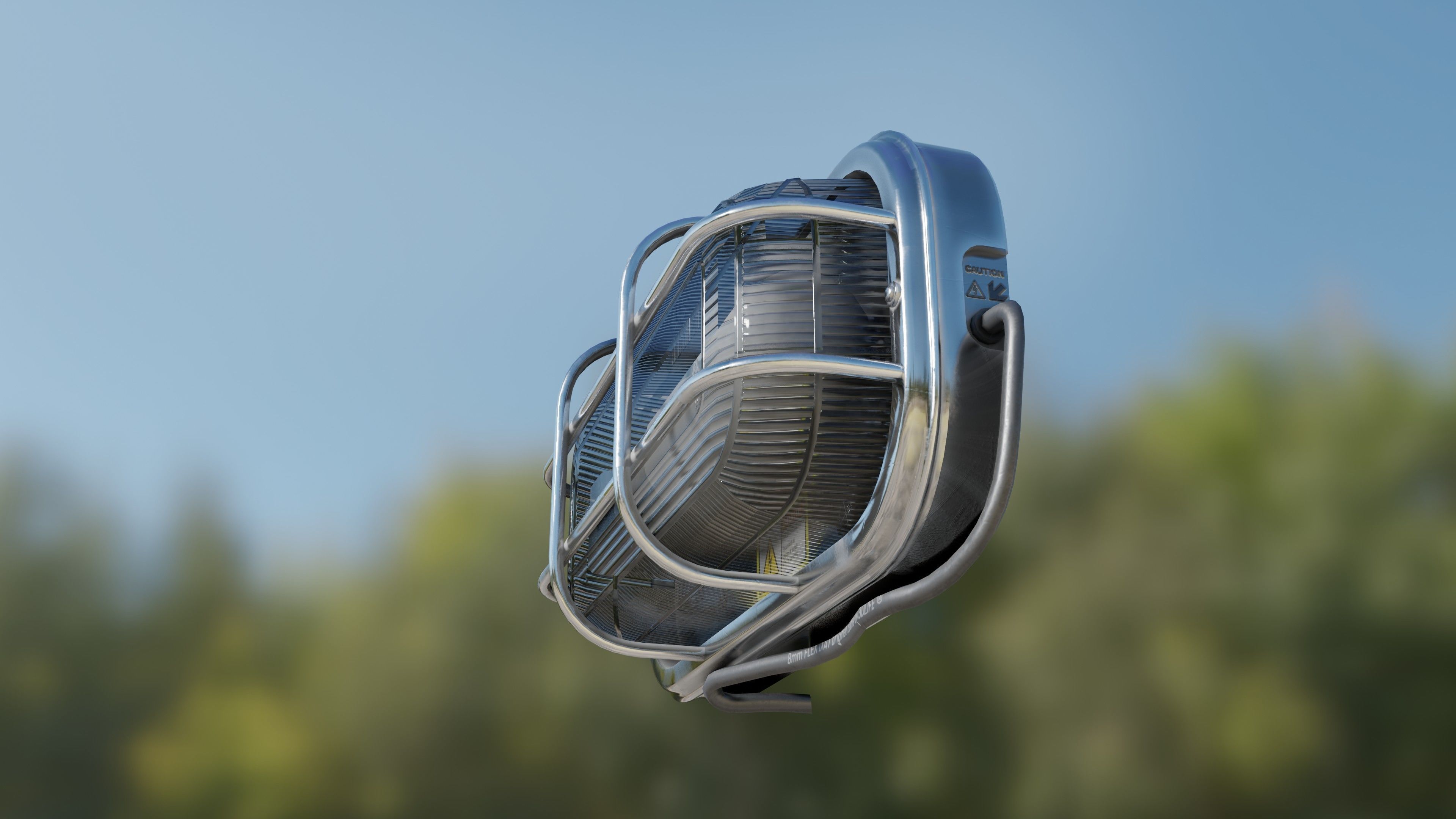 Waterproof Outdoor Wall Light Lamp Low-poly 3D model_22