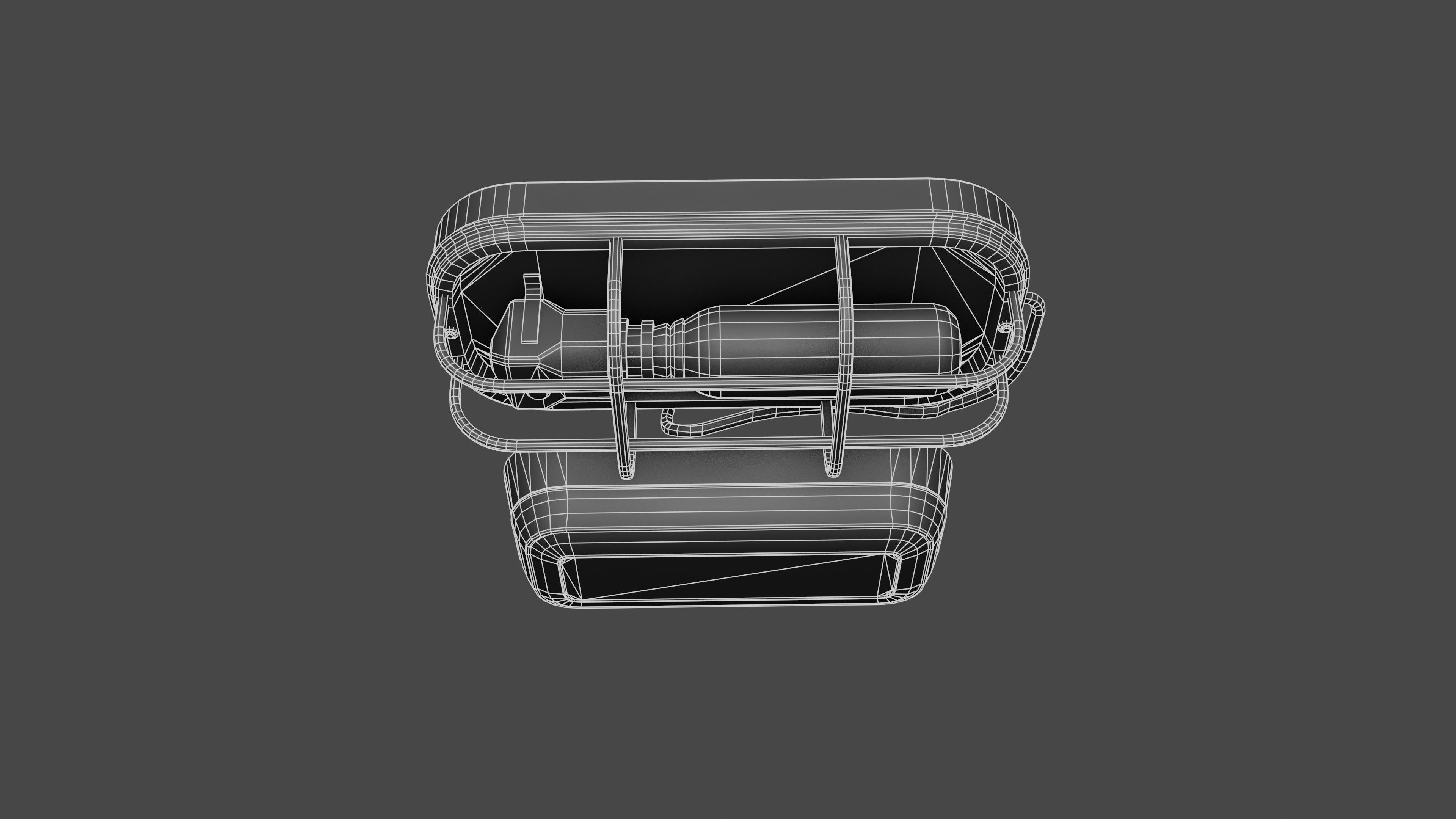 Waterproof Outdoor Wall Light Lamp Low-poly 3D model_27