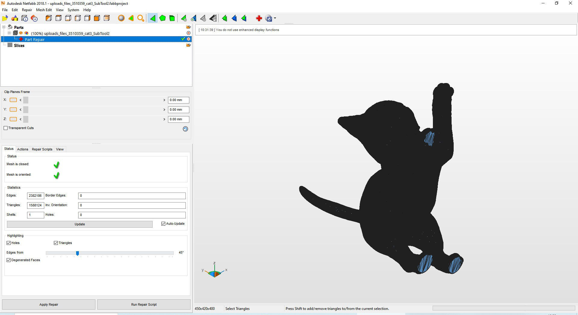 kitty sculpture of kitten 3D print model_11