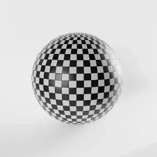 Black and White Floor Tile Material