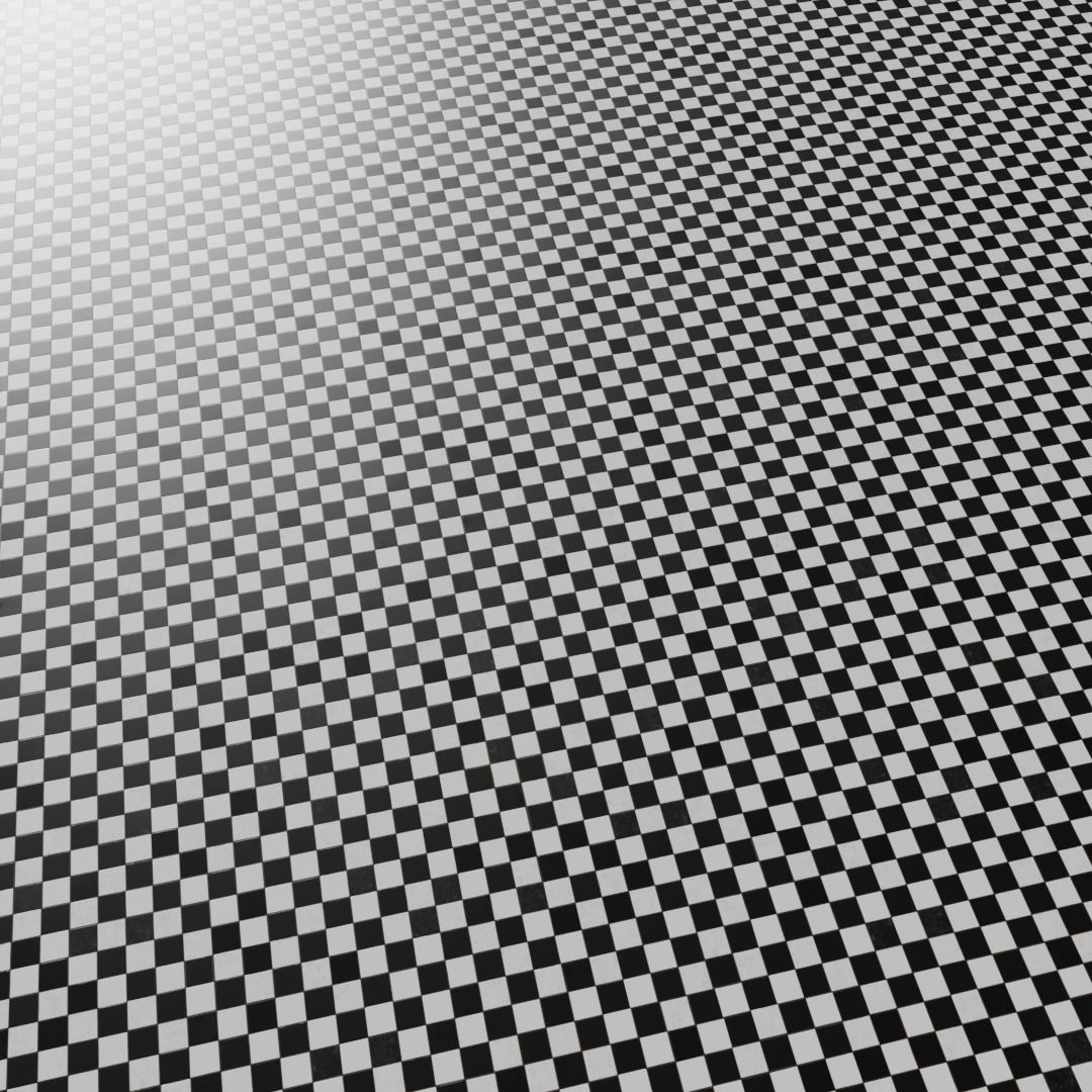 Black and White Floor Tile Material Texture_2