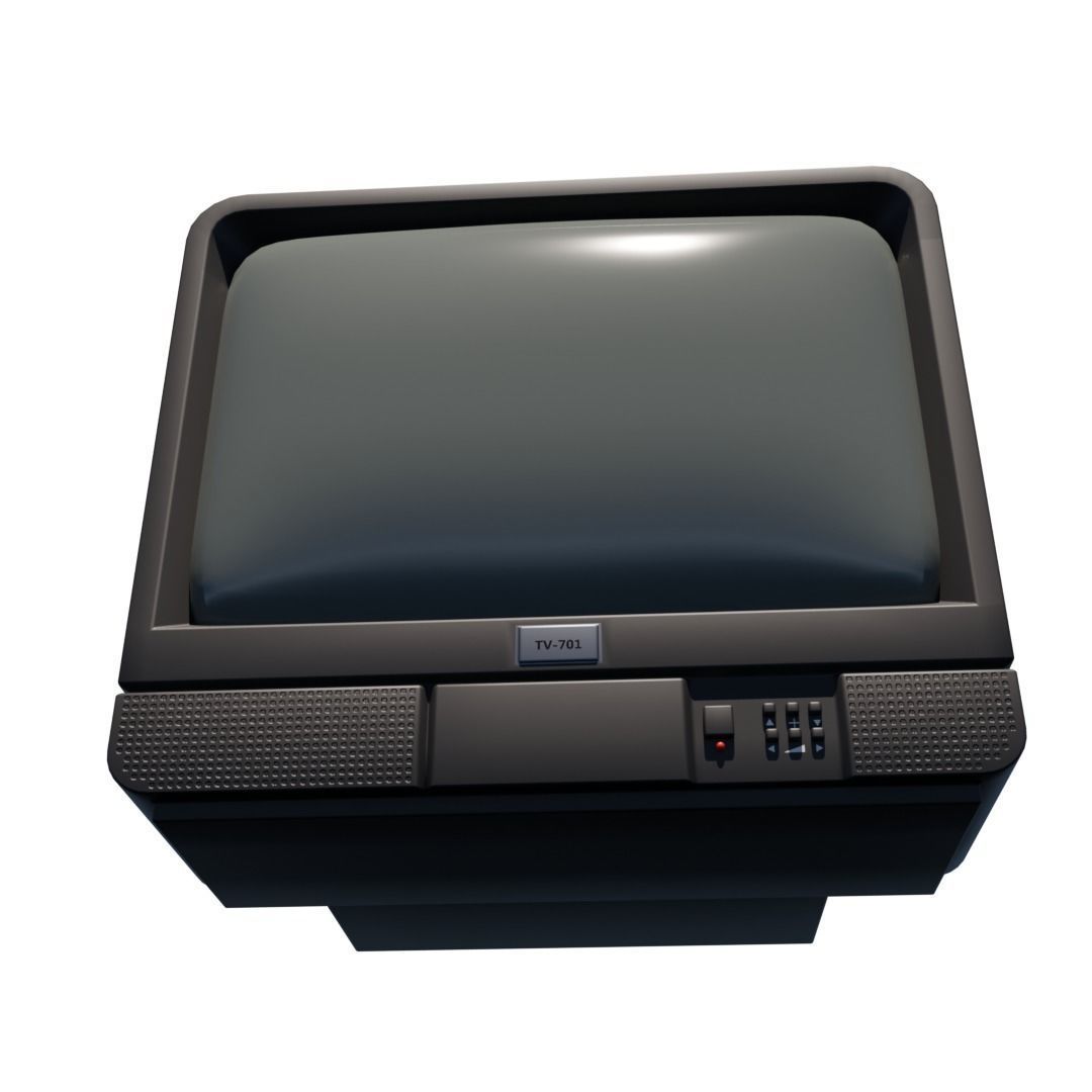 old Television 3D model_5