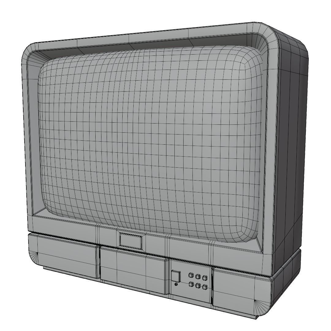 old Television 3D model_6