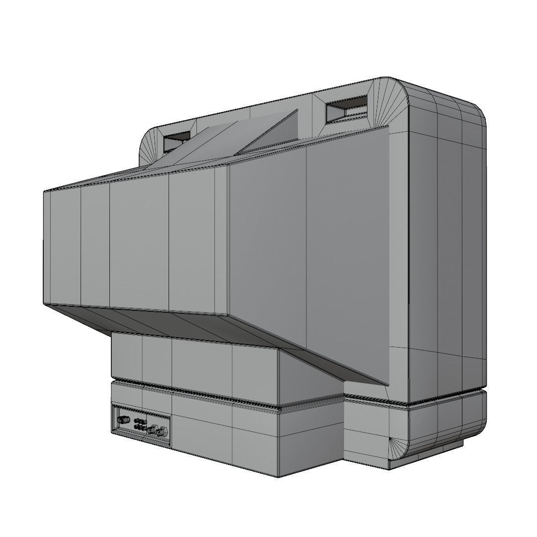 old Television 3D model_8