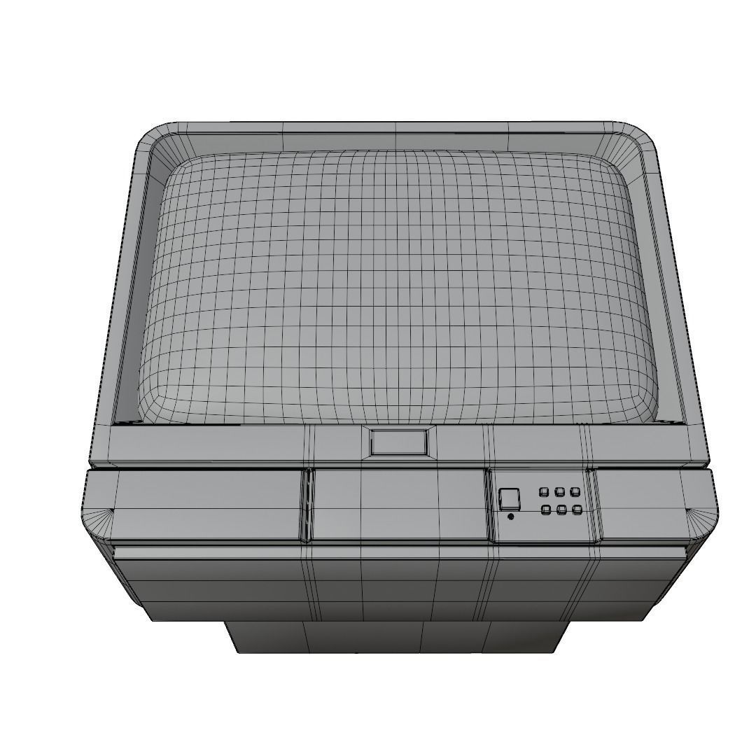 old Television 3D model_10