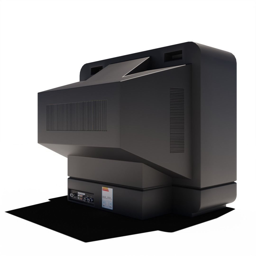 old Television 3D model_4
