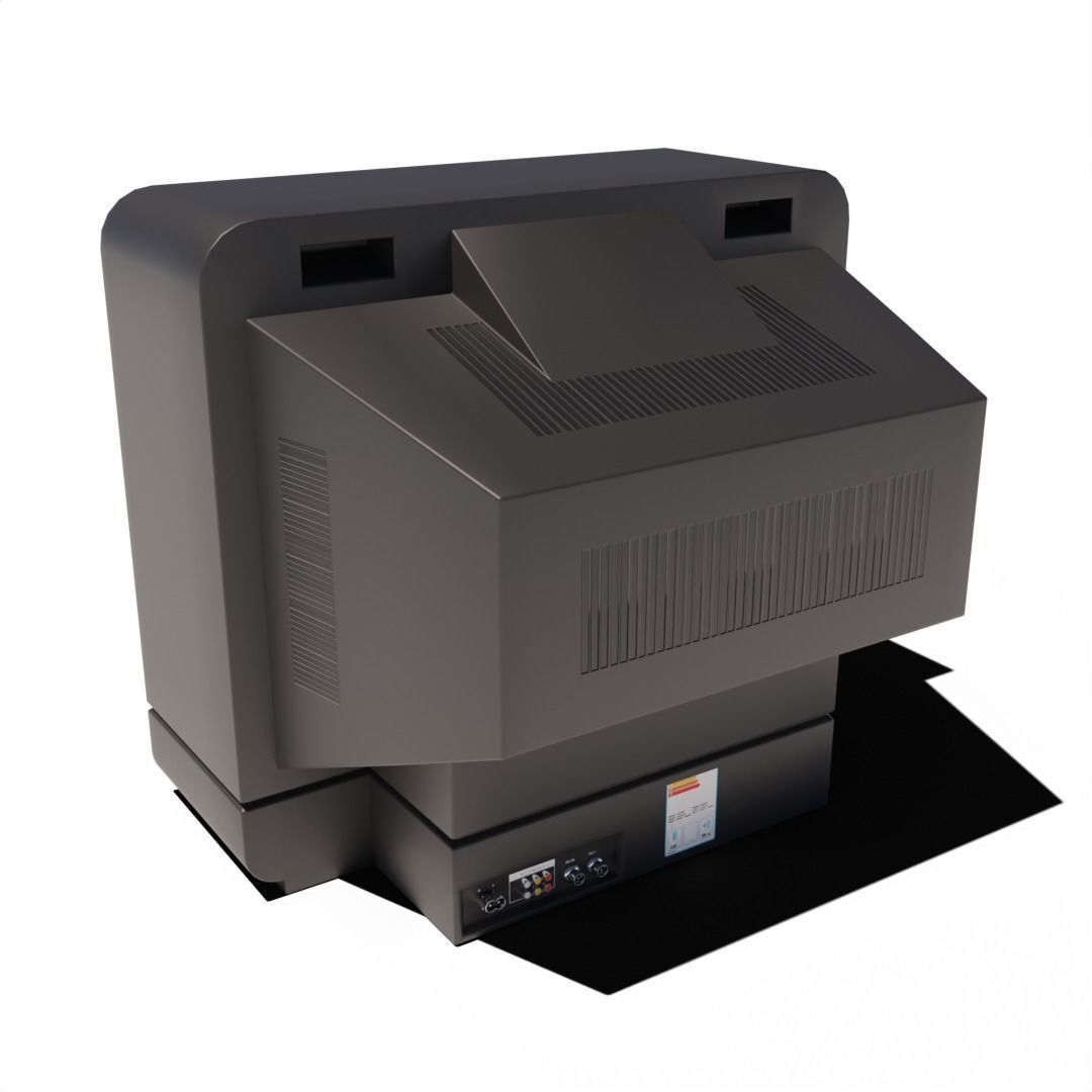 old Television 3D model_3
