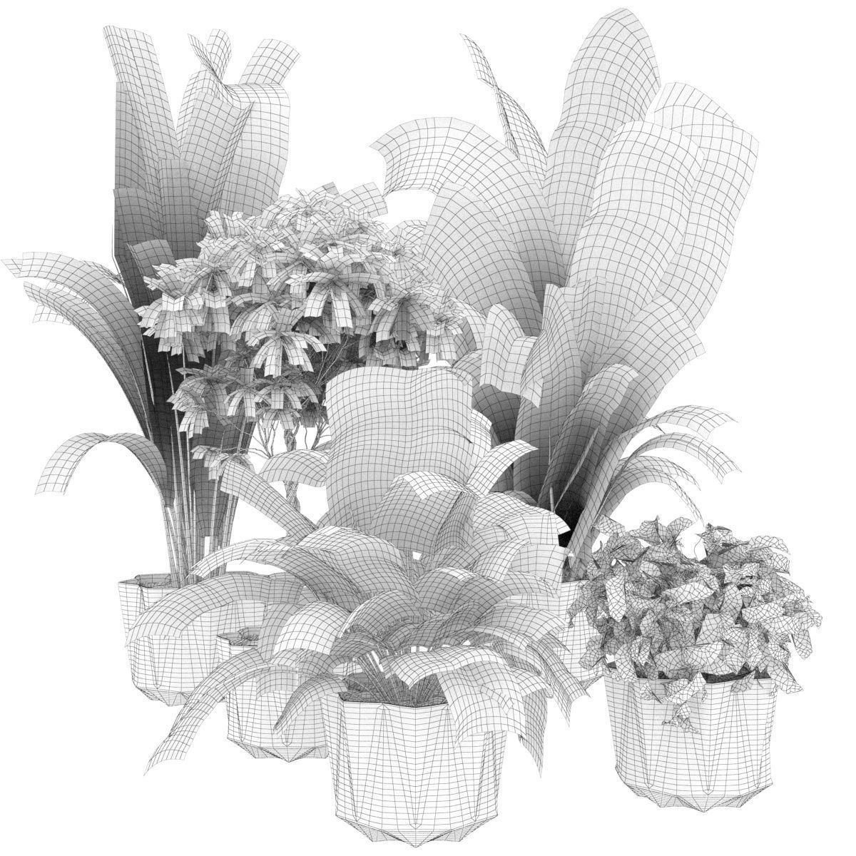 ollection plant vol 346 - leaf - cinema 4d - 3dmax - blender 3D model_5