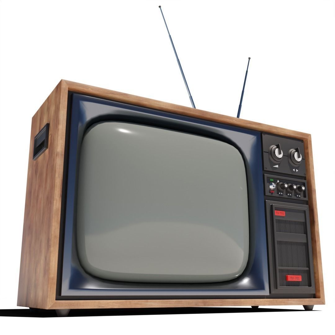 old Television 3D model_5