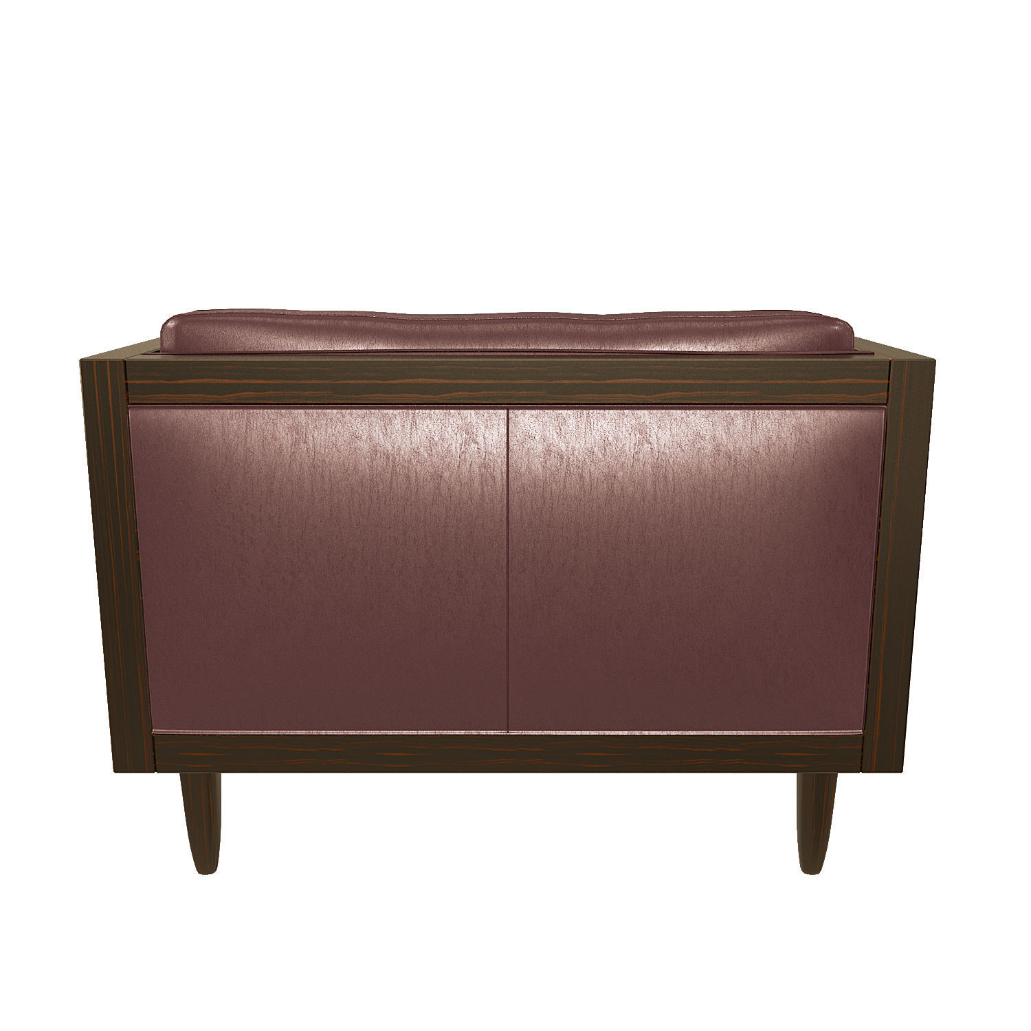 Leather Exposed Wood Frame Sofa Collection 3D model CGTrader