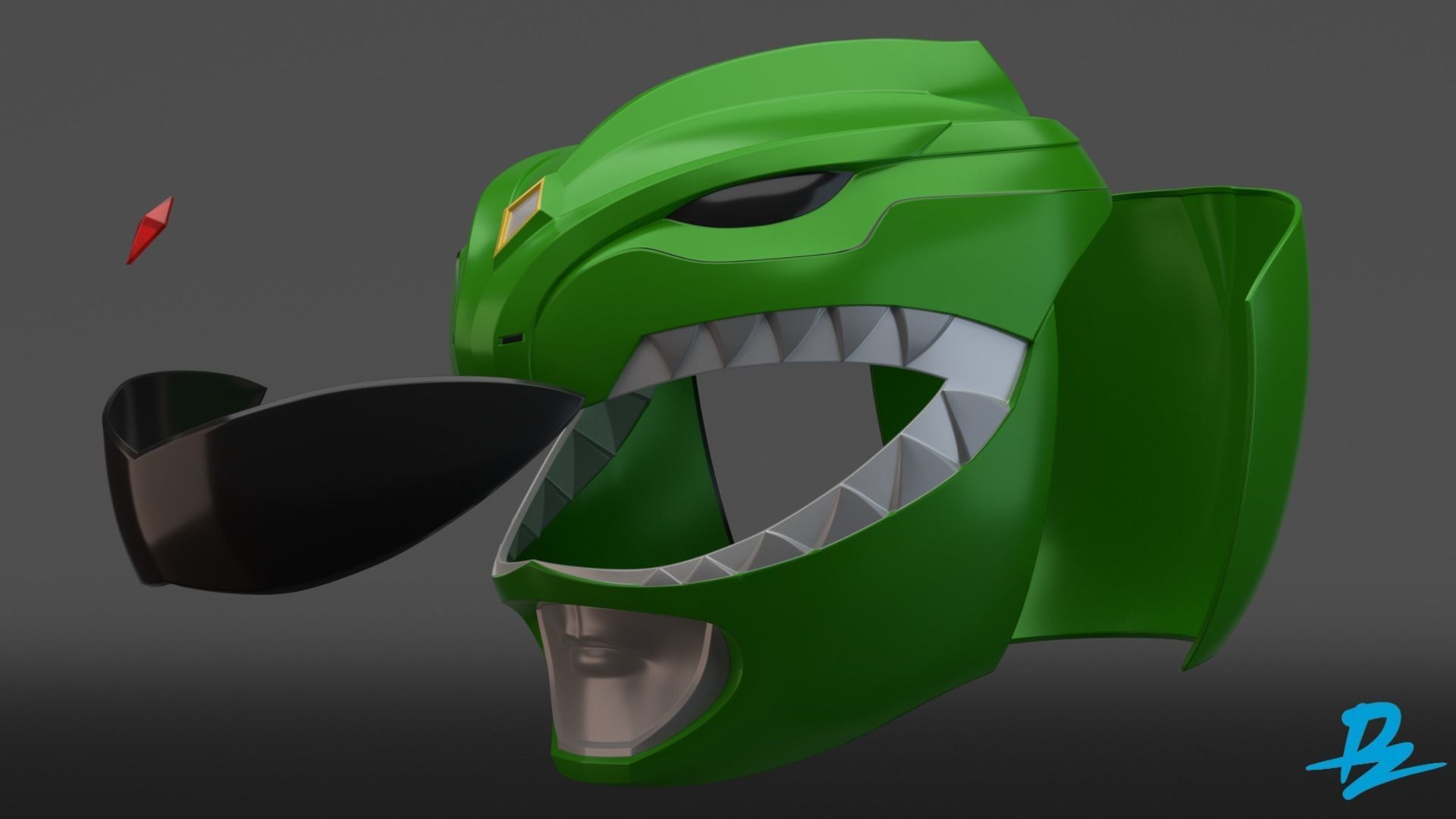 Mighty Morphin Green Ranger 3D print model_3