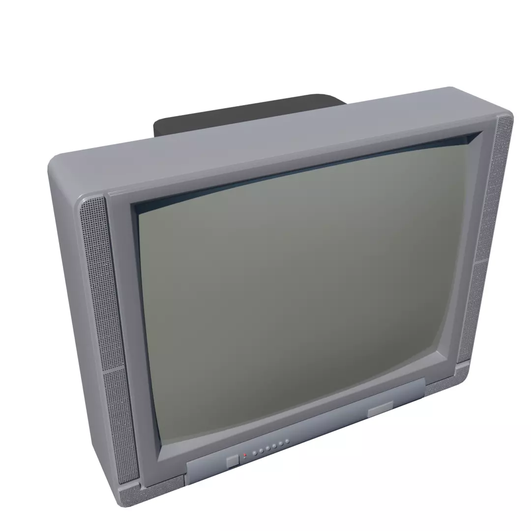 old Television 3D model_0