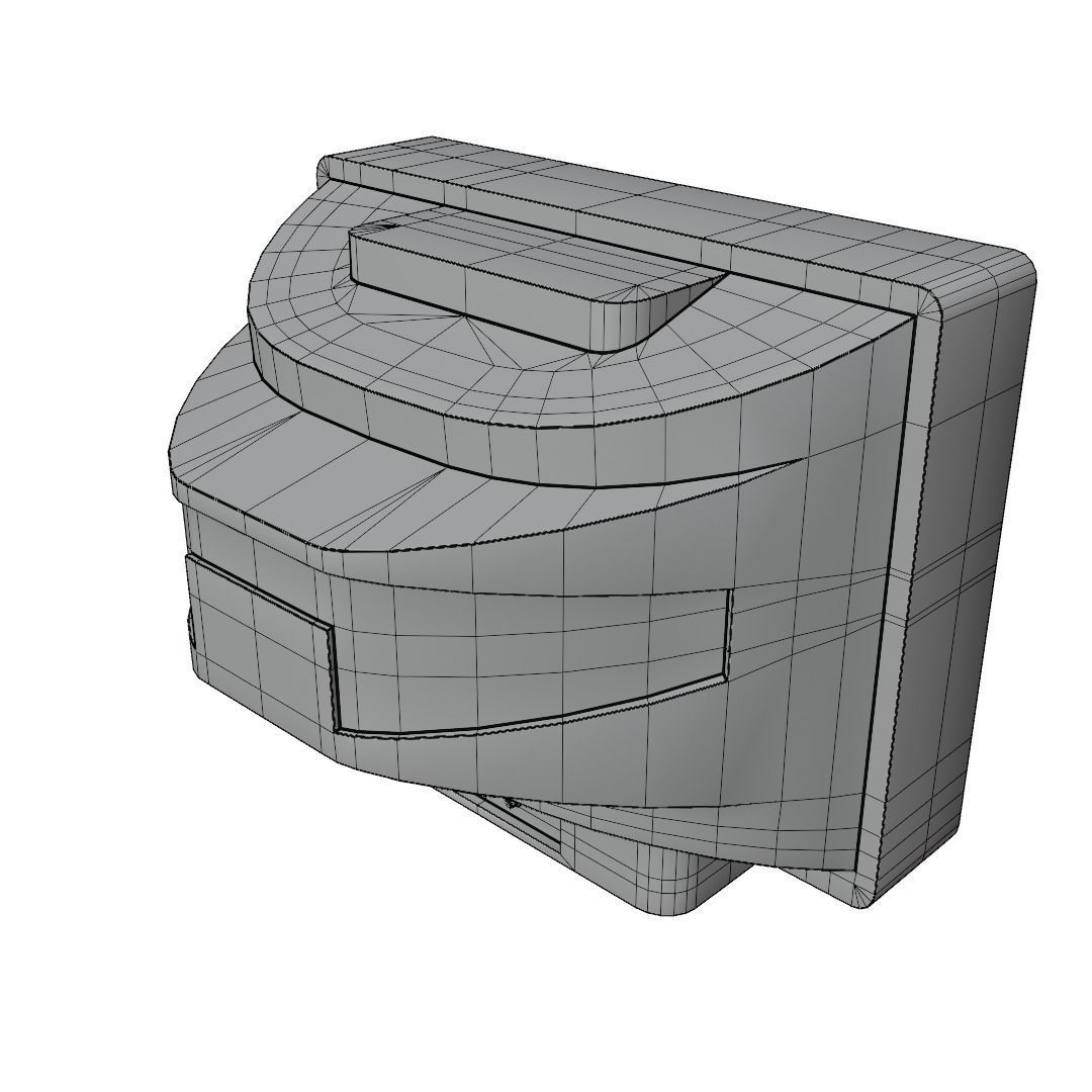 old Television 3D model_9