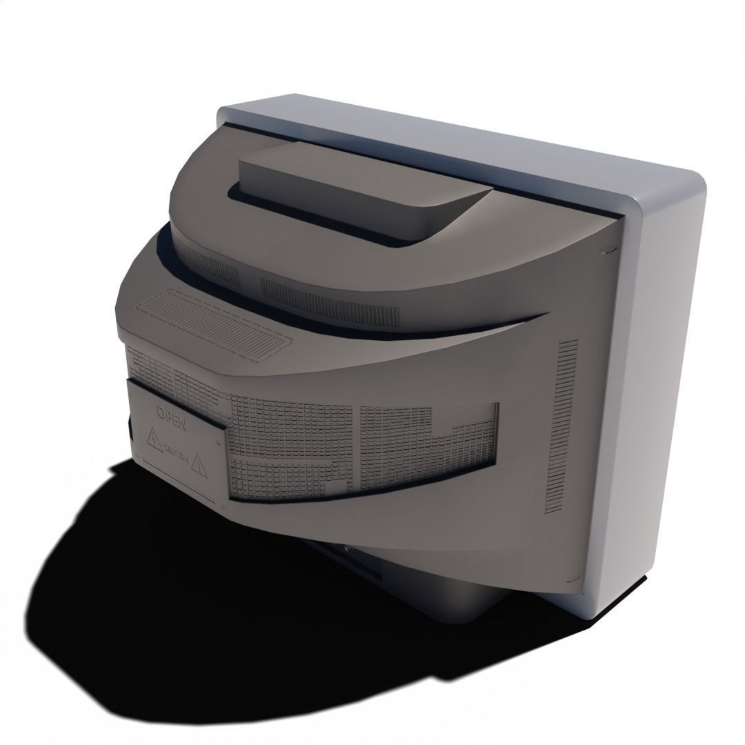 old Television 3D model_3