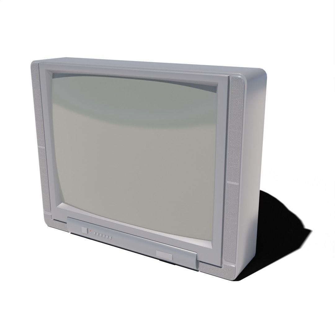 old Television 3D model_4