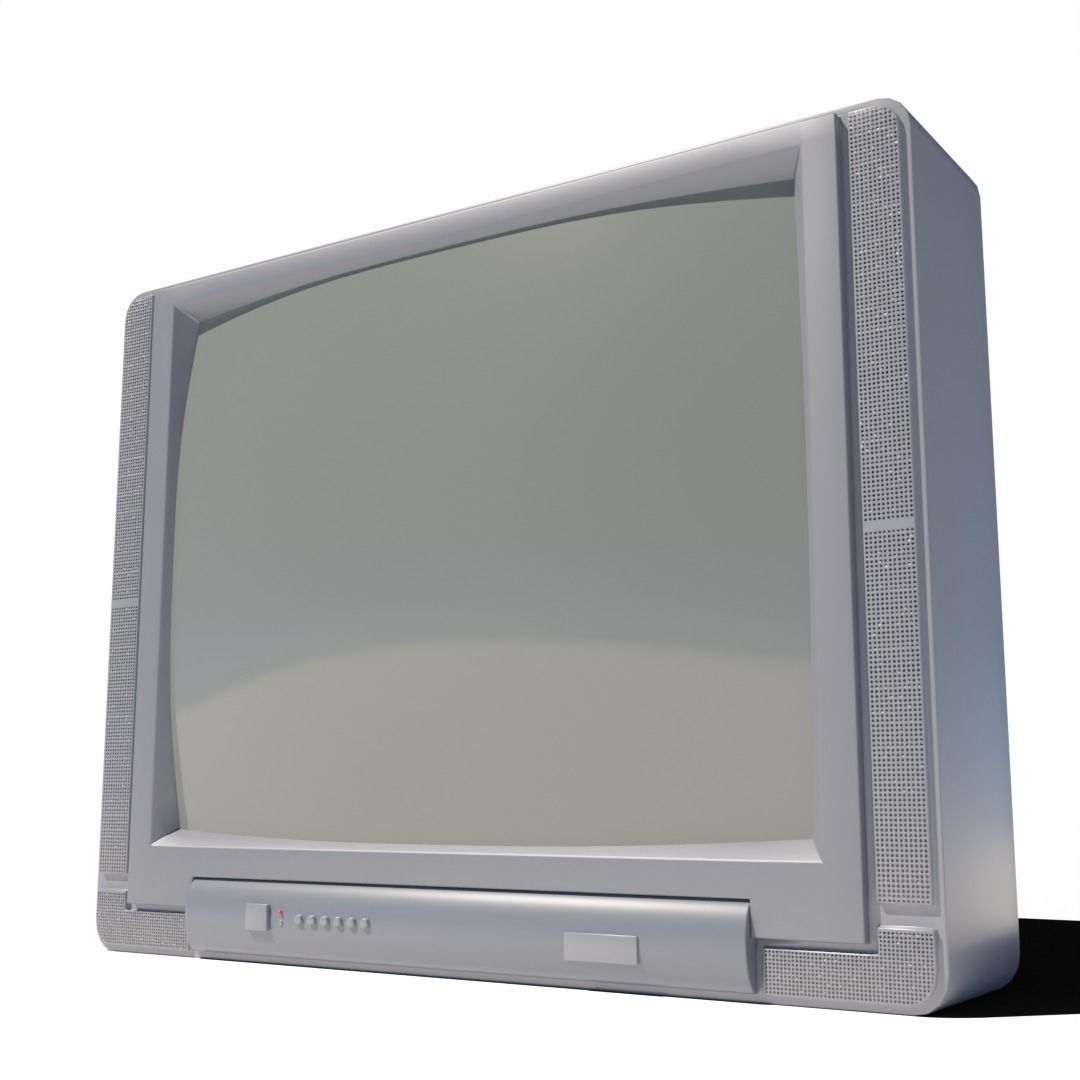 old Television 3D model_5