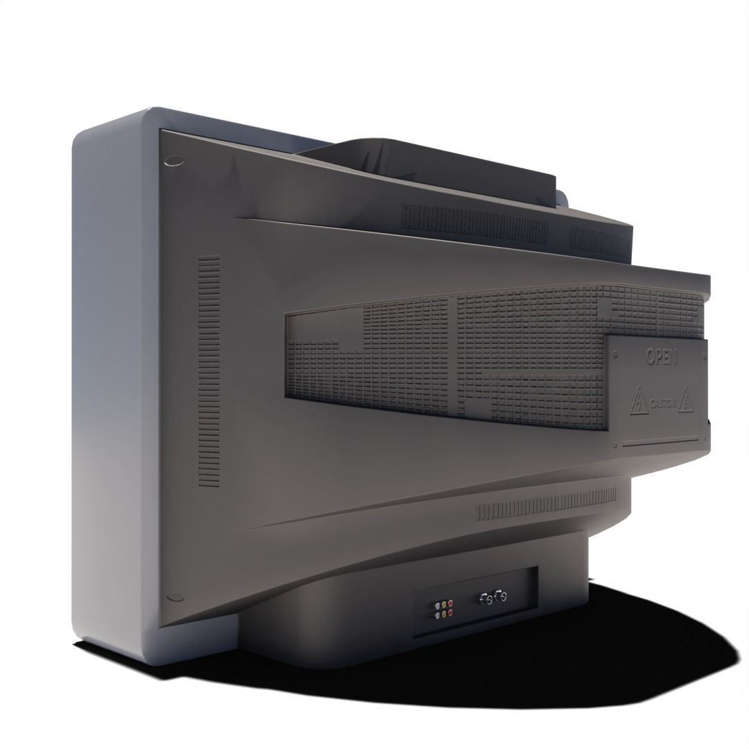 old Television 3D model_2