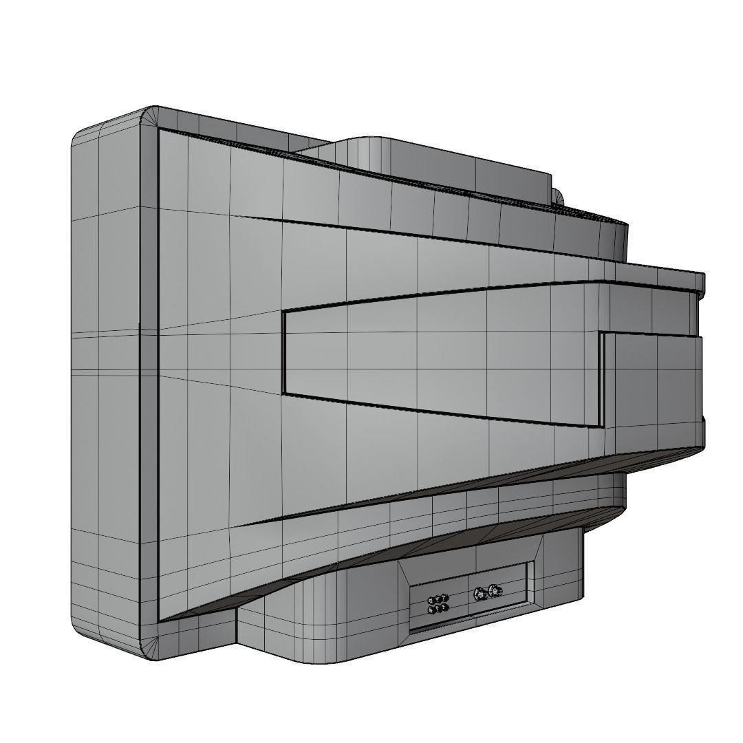 old Television 3D model_10