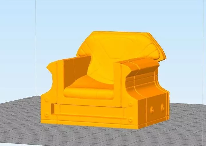 Space Wizard Council Chair A 3D print model
