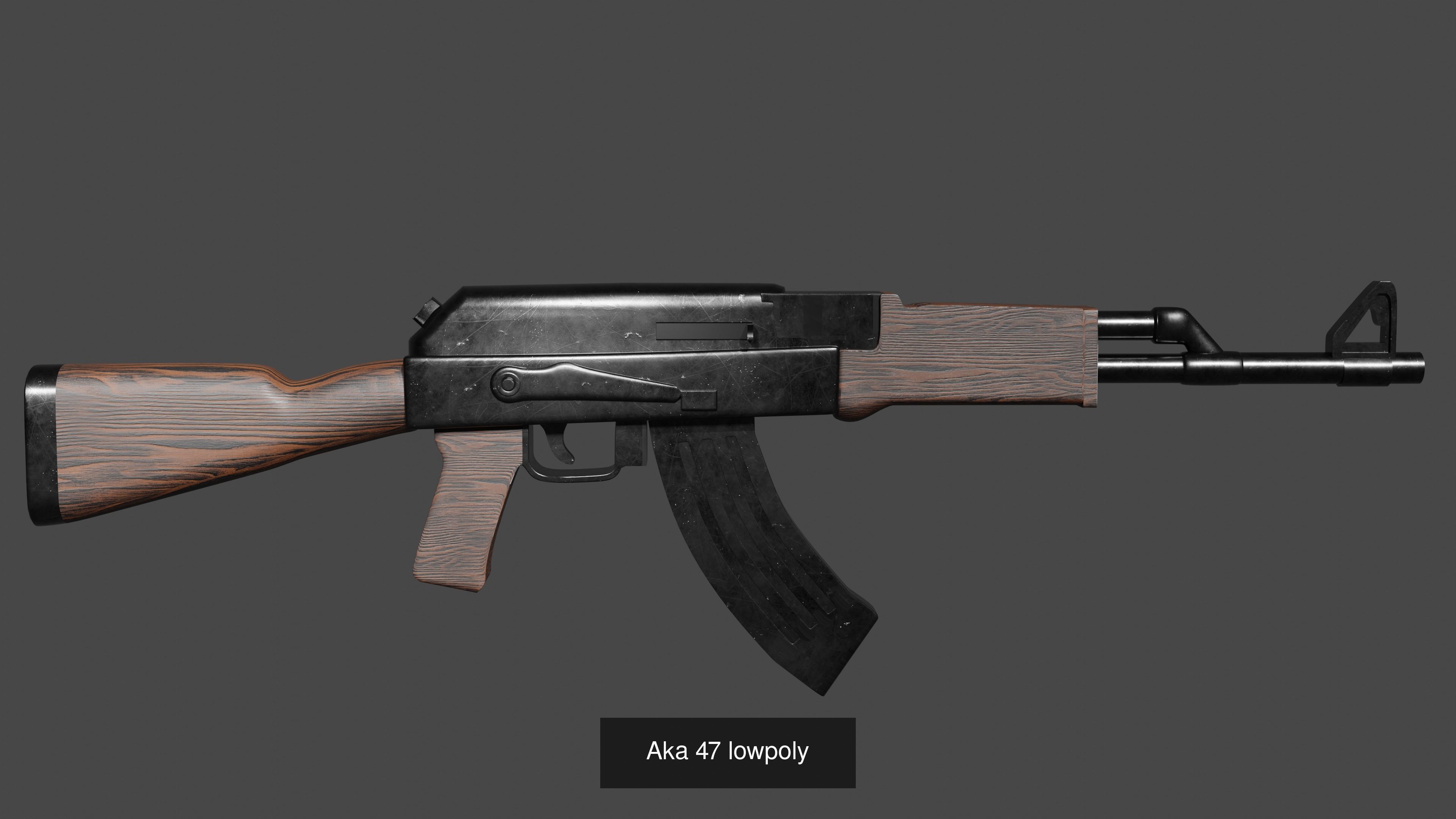 3 Simple weapons  3D Model Collection_1