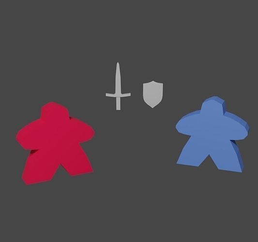 Meeples and Weapons 3D model