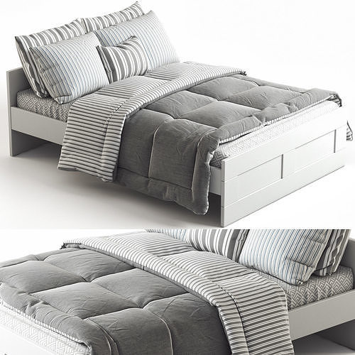 IKEA BRIMNES bed 3D model