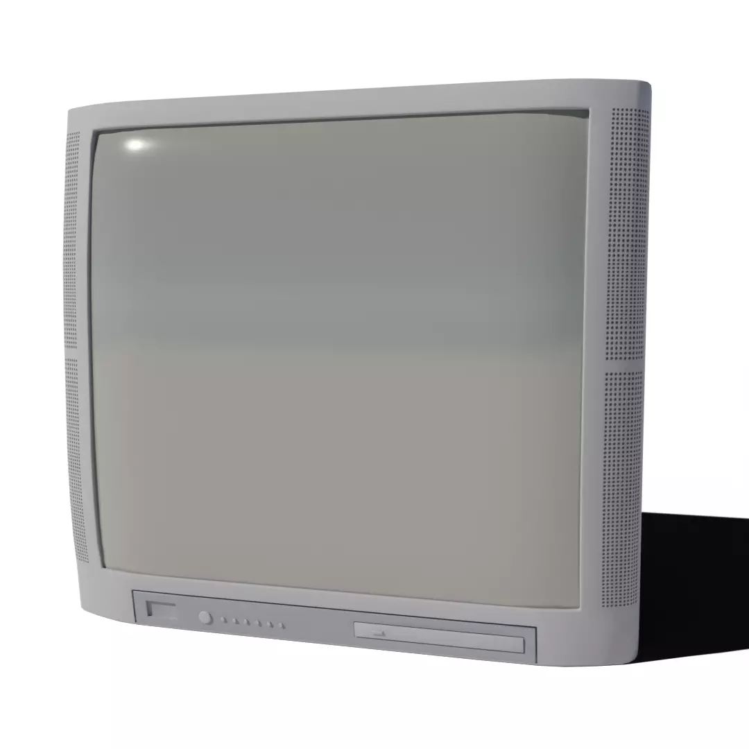 old Television 3D model_0