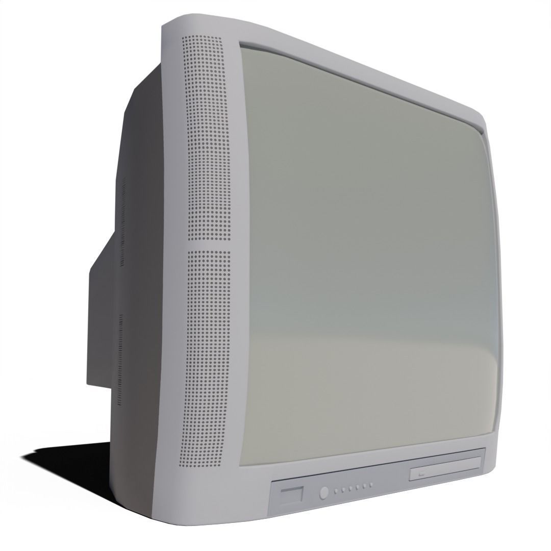 old Television 3D model_2