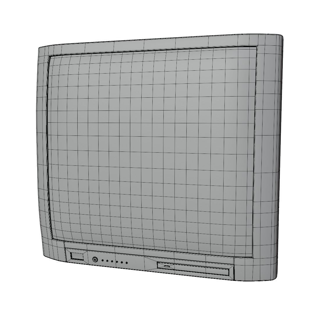 old Television 3D model_7