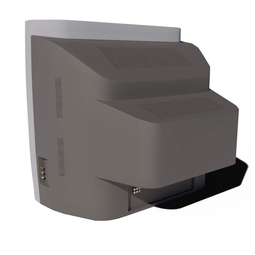 old Television 3D model_4