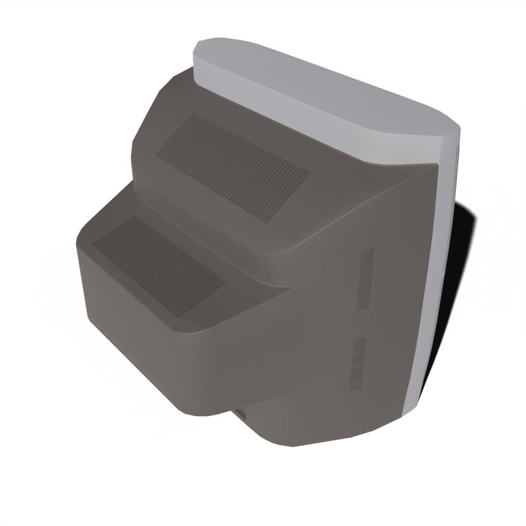 old Television 3D model_5