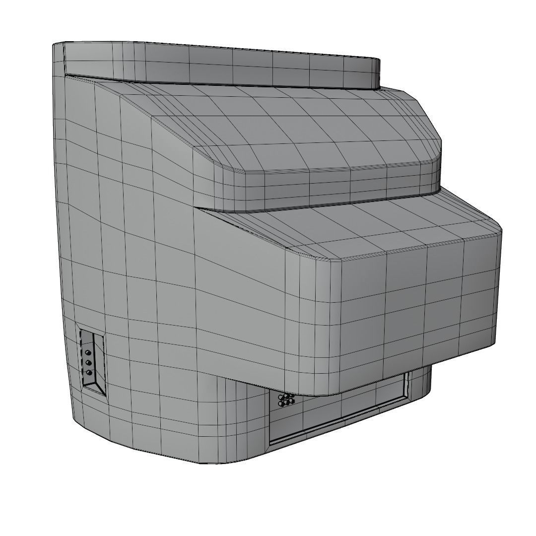 old Television 3D model_9