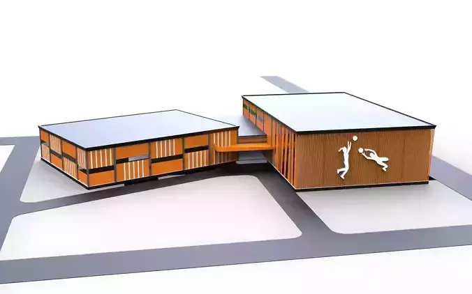 Indoor Sports Complex  3D model