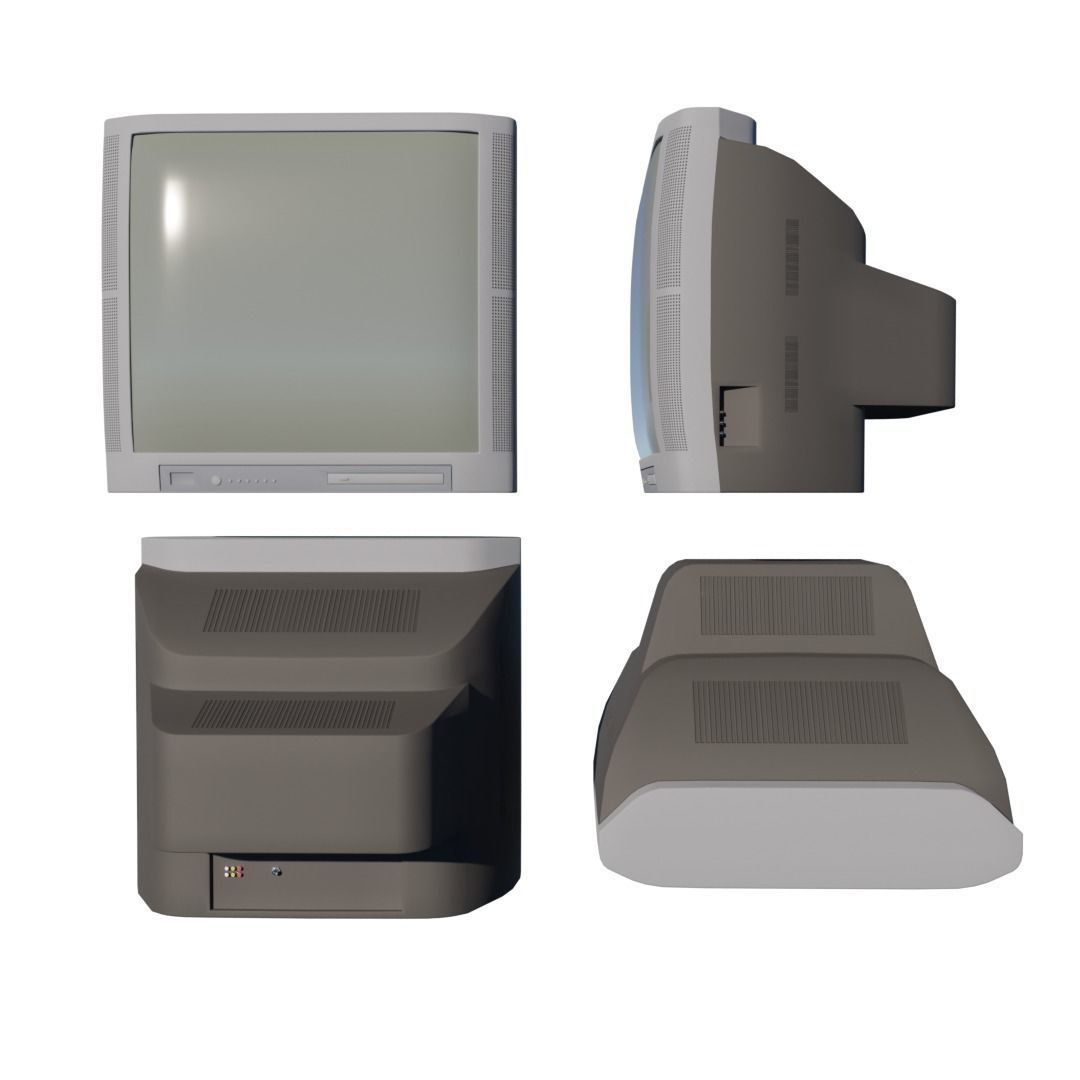 old Televisions 3D Model Collection_7