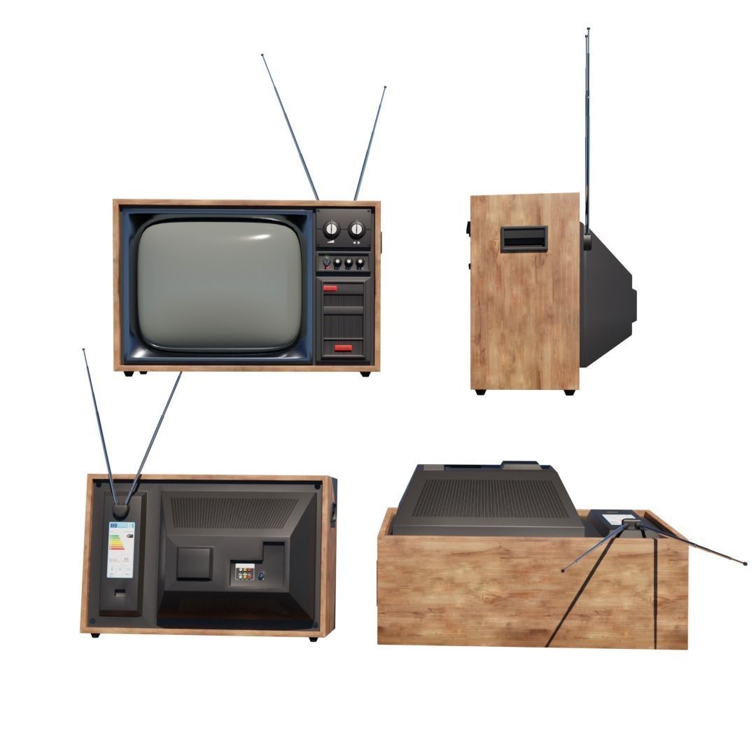 old Televisions 3D Model Collection_9