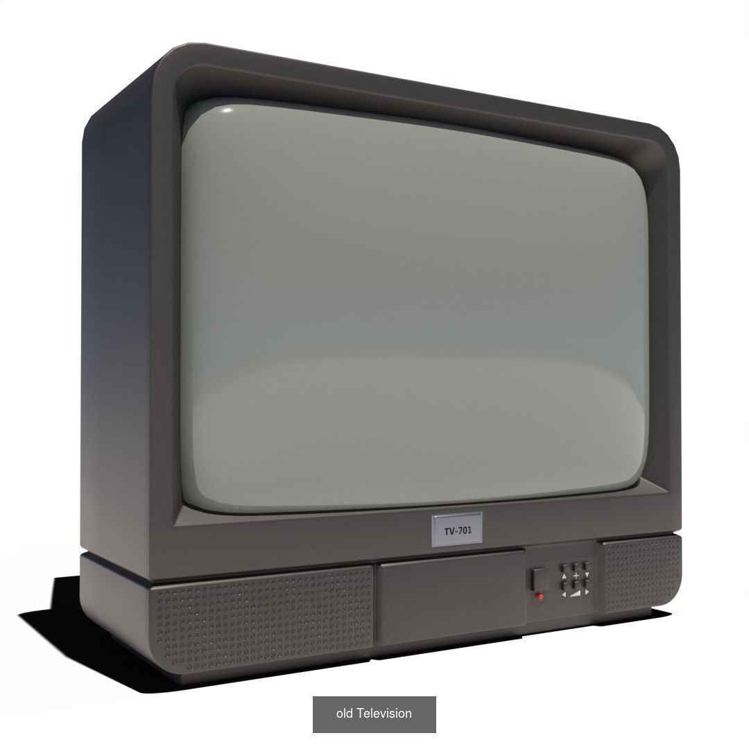 old Televisions 3D Model Collection_2