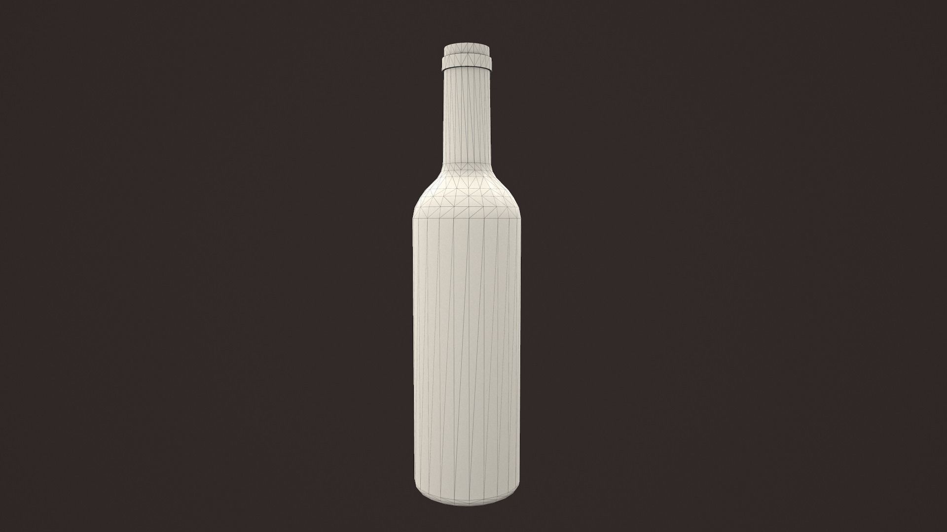 Wine cabinet Low-poly 3D model_7