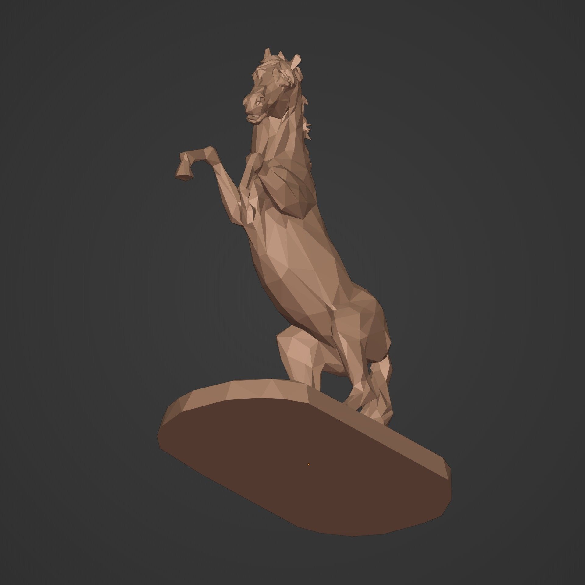 LowPoly Horse Figurine  - Ready for 3D Printing 3D print model_17